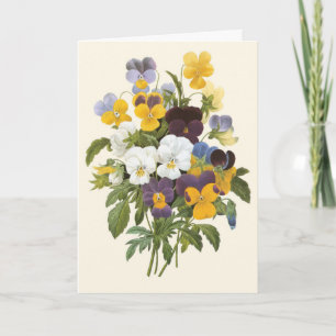 Carte Pansy Bouquet Merci