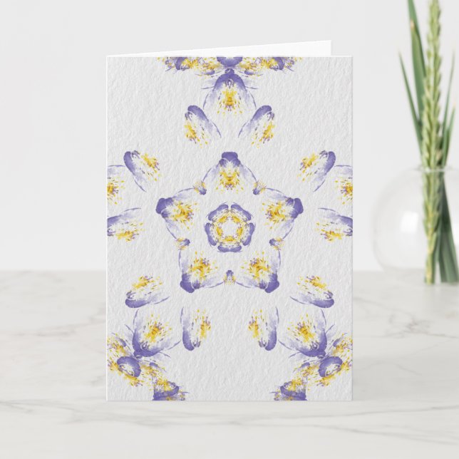 Carte Pansy Watercolor (Devant)