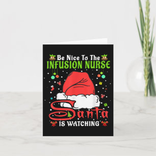 Carte Pantalon de Noël de Santa Xmas Soyez gentil avec l