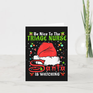 Carte Pantalon de Noël Santa Xmas Sois gentil avec l'inf