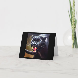 Carte Panthère noire (12) Chat sauvage