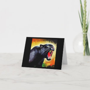 Carte Panthère noire (7) Chat sauvage