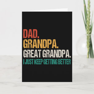 Carte Pap Grand-père Arrière-grand-père Fête des pères p