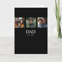 Papa a établi Moderne Simple Gras Noir 3 Photo