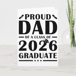 Carte Papa aîné 2026 Papa fier d'un Cl d'un diplômé 2026