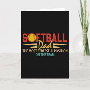 Carte Papa amateur de softball poste le plus stressant F
