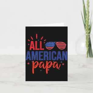 Carte Papa américain 4 juillet famille Sungles