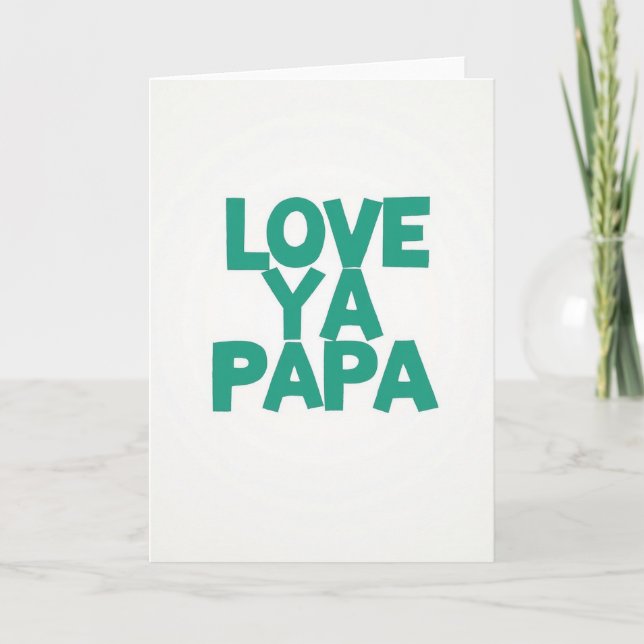 Carte Papa Amour Romantique (Devant)