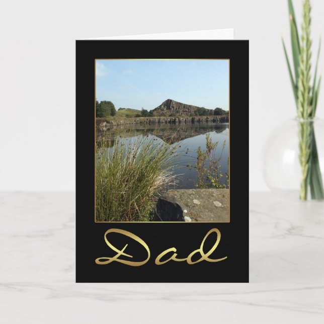 Carte Papa Anniversaire Avec Décor Photographique (Devant)