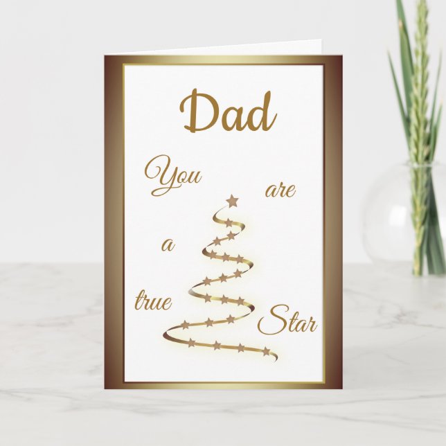 Carte Papa Anniversaire luxe design moderne (Devant)