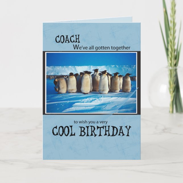 Carte Papa Anniversaire, Penguin nous tous (Devant)