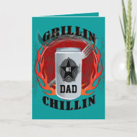 Carte papa Barbecue Grillin et Chillin