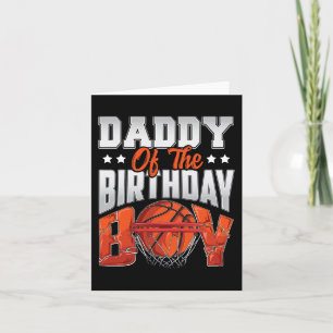 Carte Papa basket-ball anniversaire Boy Family Baller b-
