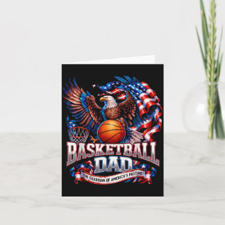 Carte Papa basket-ball rétro USA patriotique