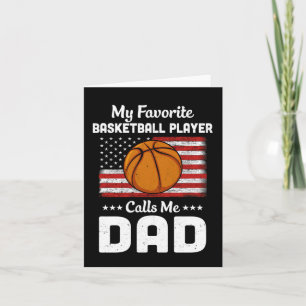 Carte Papa Basket Mon Joueur de Basket Favori Appelle