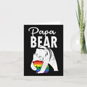 Carte Papa Bear Gay pride Arc-en-ciel Drapeau Lgbt Papa