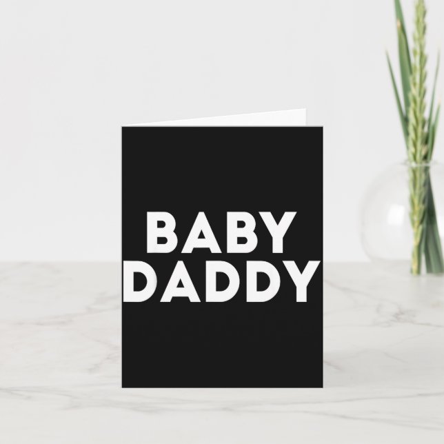 Carte Papa Bébé Drôle Nouveaux & Futurs Papas Fête des P (Devant)