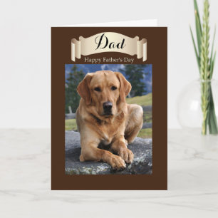 Carte Papa / Bonne Fête des pères - Golden Lab