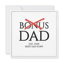 PAPA BONUS Accepté Fête des Pères établie