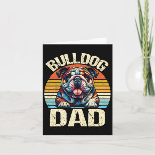 Carte Papa Bouledogue Amoureux de Chiens Papa Fête des P