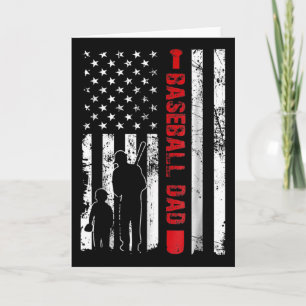 Carte Papa Bysebyll fier drapeau américain sports Fête d