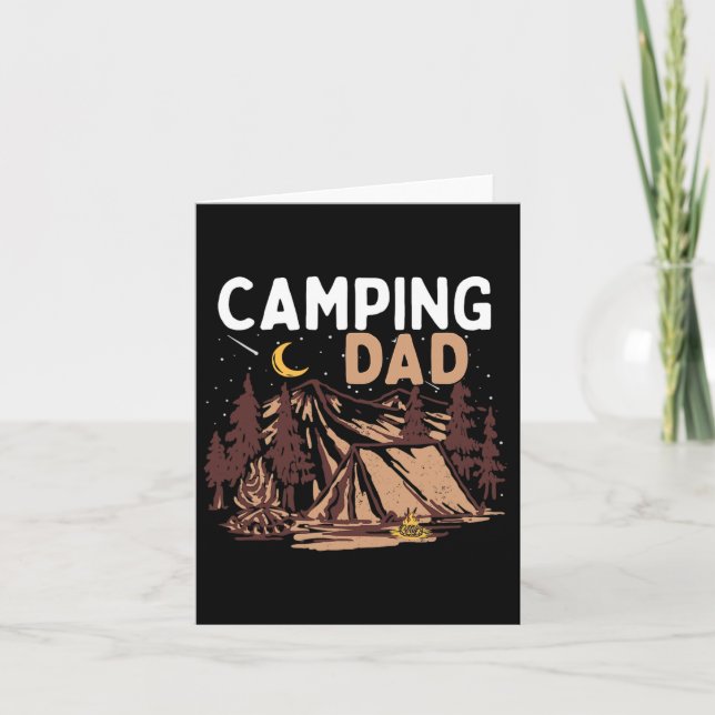 Carte Papa campeur en camping-car Bonne fête des pères F (Devant)