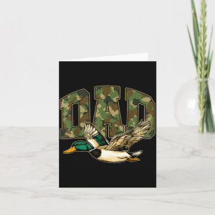 Carte Papa chasseur chasse colvert camouflage fête des p
