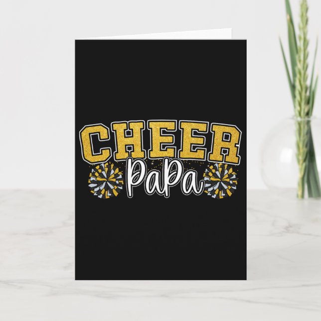 Carte Papa cheer fier mon cheerleader préféré m'appelle  (Devant)