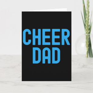 Carte Papa Cheerleader Bleu Équipe de Cheerleading Paren