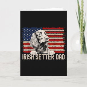 Carte Papa Chien Toujours Drapeau Américain - Papa Sette