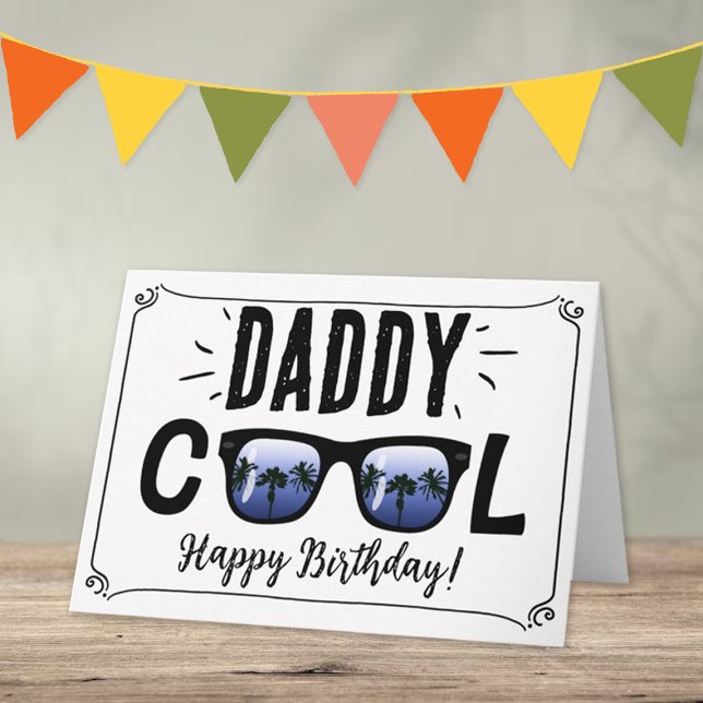 Carte Papa Cool Lunettes de soleil tendance Joyeux anniv (Créateur téléchargé)