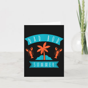 Carte Papa corps voyage vacances d'été plage amateur fam
