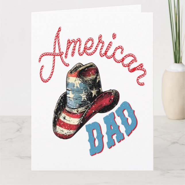 Carte Papa Cowboy American Dad  (Devant)