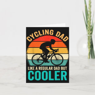 Carte Papa cycliste comme un régulier mais vélo plus coo