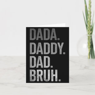 Carte Papa Dada Papa pour hommes adultes Grand-père Femm