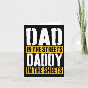 Carte Papa Dans Les Rues Papa Dans Les Feuilles Père &#