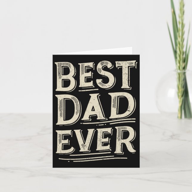 Carte Papa De All Time De Fille Fils Anniversaire (Devant)