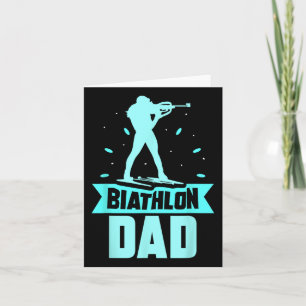 Carte Papa de biathlon Sports Biathlète Biathlons Père P