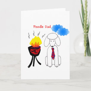 Carte papa de caniche