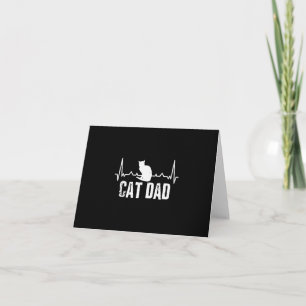 Carte Papa de chat pour fête des pères   Cat Retro Produ
