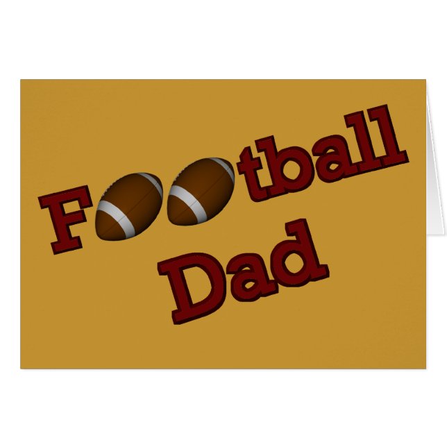 Carte papa de football (Devant Horizontal)
