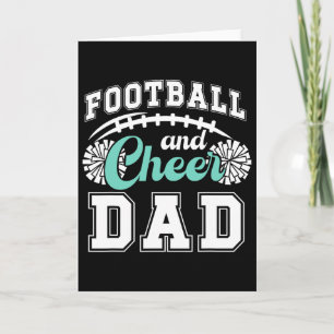 Carte Papa de football et de cheer Papa entraîneur de ch