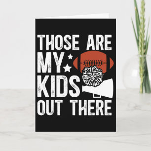 Carte Papa de football et de cheer Papa joueur de footba
