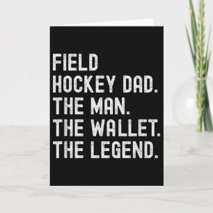 Carte Papa de hockey sur gazon L'homme Le portefeuille L