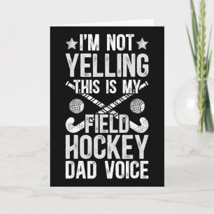Carte Papa de hockey sur gazon Voix Papa d'un joueur de