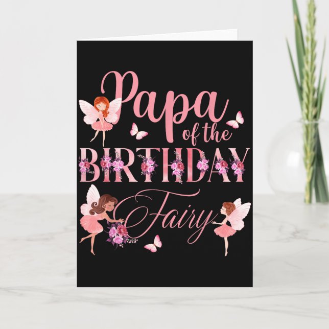 Carte Papa de la fée d'anniversaire Premier anniversaire (Devant)