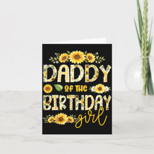 Carte Papa de la fille d'anniversaire Suower Fleur Corre