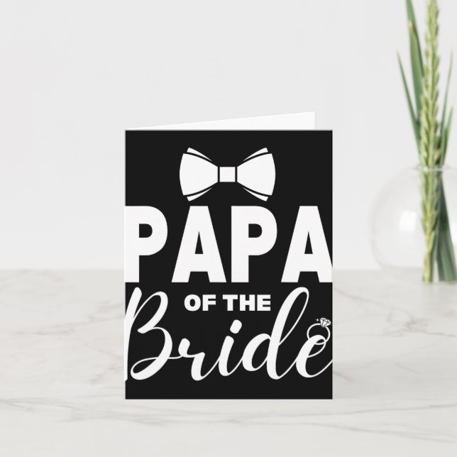 Carte Papa De La Mariée Mariage Fête Famille Costume Pap (Devant)