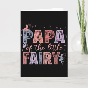 Carte Papa de la petite fée fille du 1er anniversaire Fa