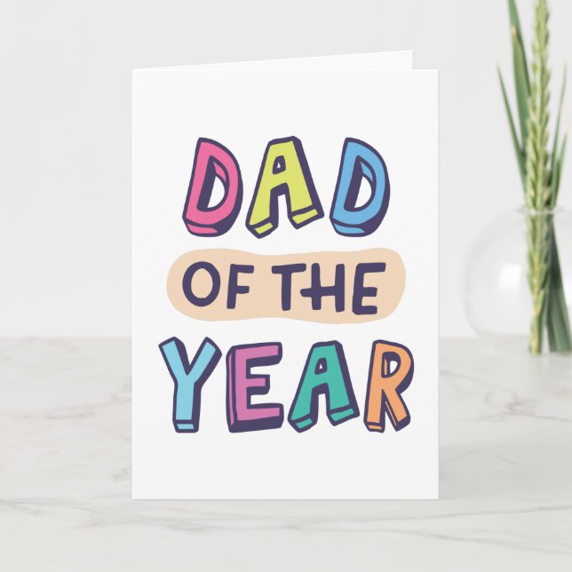 Carte Papa de l'année (Devant)